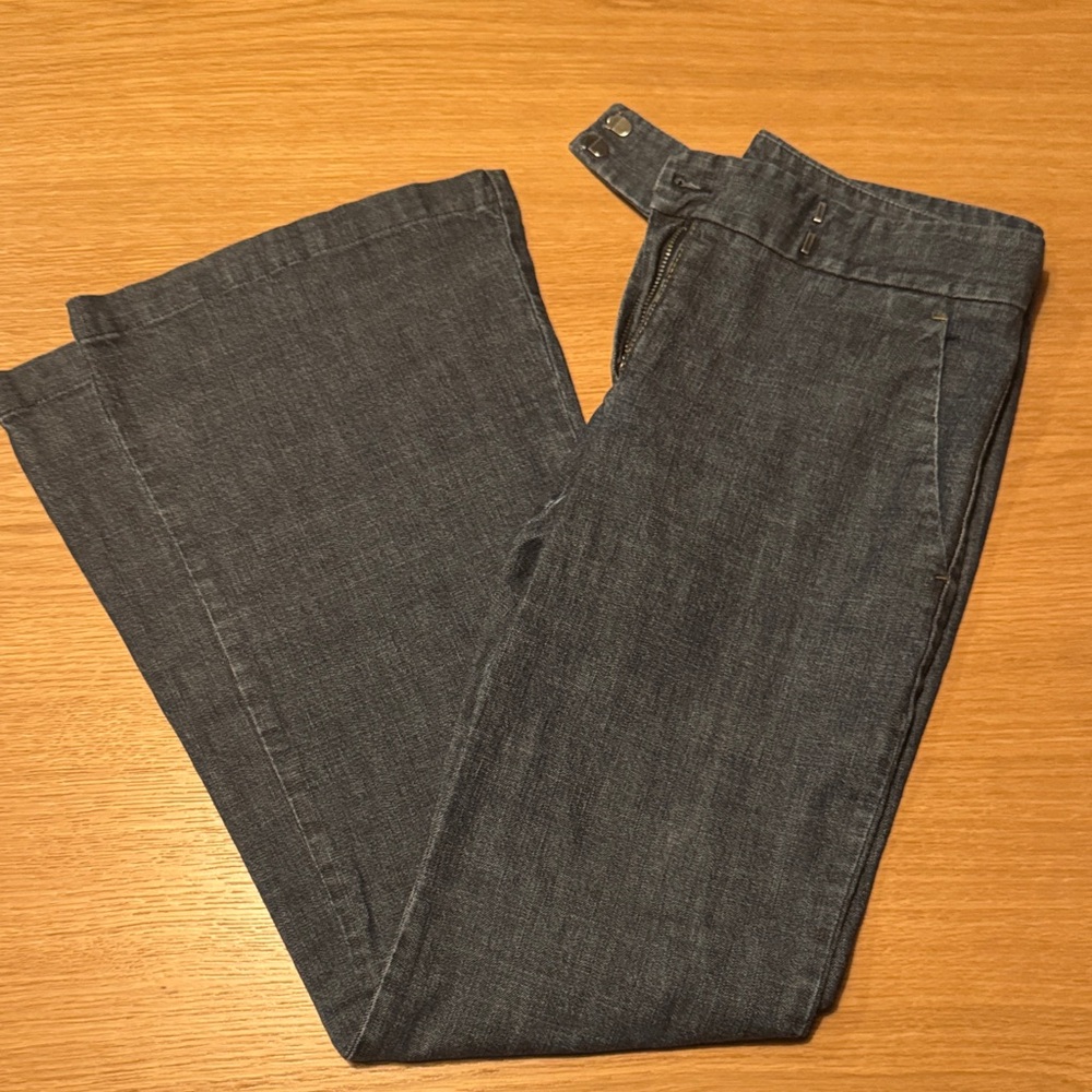 Theory Charcoal Denim Trousers